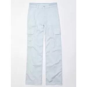 American Eagle Dreamy Drape Stretch Cargo Super High-Waisted Baggy Wide-Leg Pant